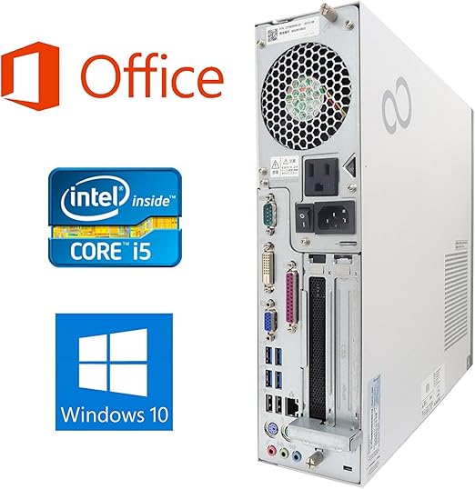 Amazon | 富士通 デスクトップPC D582/22型液晶セット/MS Office 2019 ...